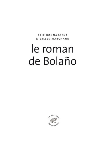Le roman de Bolano