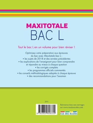 Maxitotale Bac L  Edition 2019