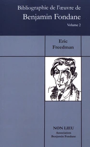 Bibliographie de l'oeuvre de Benjamin Fondane