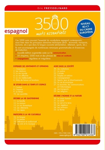 Eric Freysselinard - Les 3500 mots essentiels espagnol.