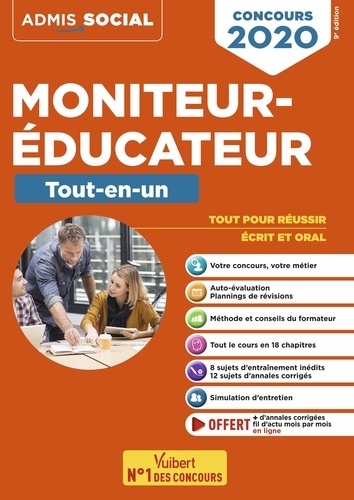 Concours Moniteur-Educateur. Tout-en-un  Edition 2020