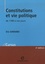 Constitutions et vie politique en France de 1789 à nos jours 2e édition