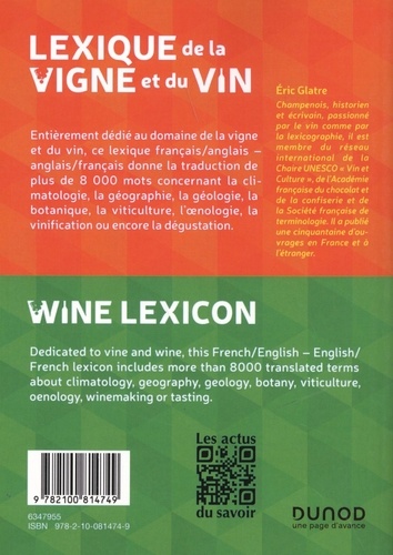 Lexique de la vigne et du vin