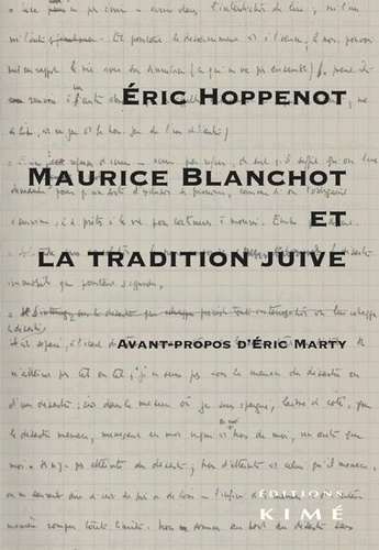 Eric Hoppenot - Maurice Blanchot et la tradition juive.