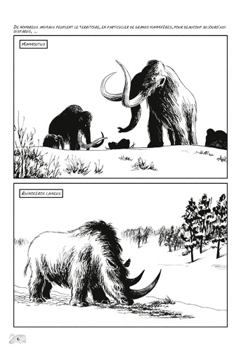 L'art préhistorique en bande dessinée. Première époque, l'aurignacien