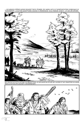 L'art préhistorique en bande dessinée. Deuxième époque, gravettien et solutréen