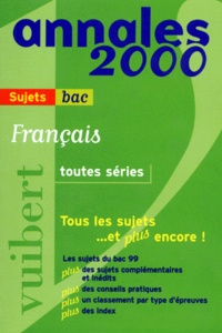 Eric Le Grandic et  Collectif - Francais Bac. Sujets, Edition 2000.