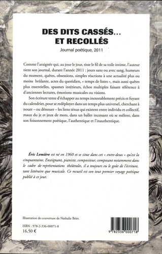 Des dits cassés ... Et recollés. Journal poétique, 2011