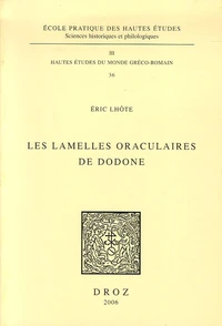 Les lamelles oraculaires de Dodone