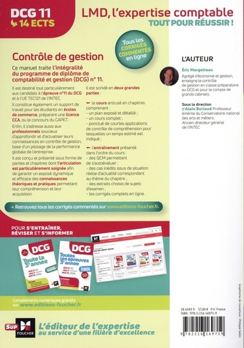 Contrôle de gestion DCG 11. Manuel + Applications + Corrigés