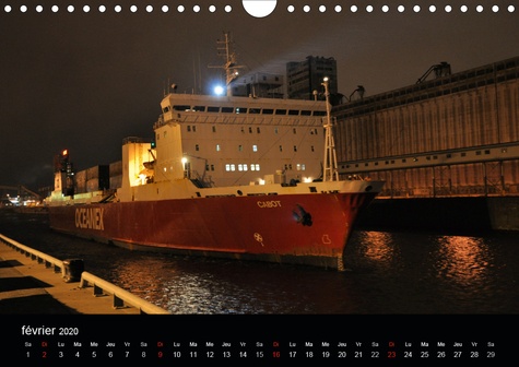 CALVENDO Mobilite  Navires du Saint-Laurent (Calendrier mural 2020 DIN A4 horizontal). La voie maritime du Saint-Laurent (Calendrier mensuel, 14 Pages )