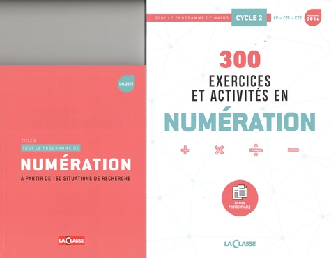 Eric Montigny - Pack numération Cycle 2 - 2 volumes : Tout le programme de numération à partir de 150 situations de recherche ; 300 exercices et activités en numération.