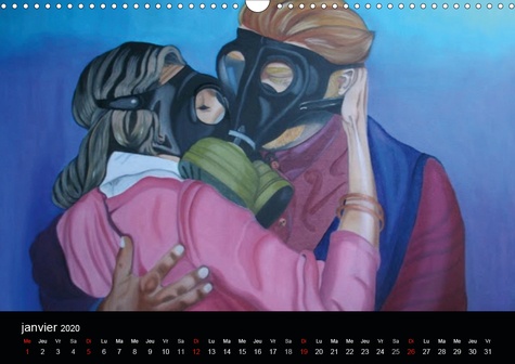 CALVENDO Art  Hobo's Arts- Peintures originales d'Éric TÉPAZ (Calendrier mural 2020 DIN A3 horizontal). Peintures originales d'Éric TÉPAZ (Calendrier mensuel, 14 Pages )