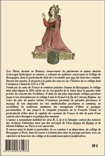 LE COLLEGE DE BOURGOGNE A PARIS - XIVème XVIIIème SIECLE