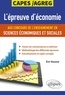 Eric Vasseur - L'épreuve d'économie aux concours de l'enseignement en sciences économiques et sociales CAPES/Agreg.
