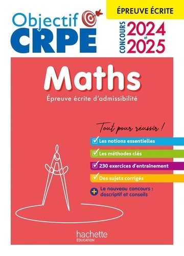 Maths. Epreuve écrite d'admissibilité  Edition 2024-2025