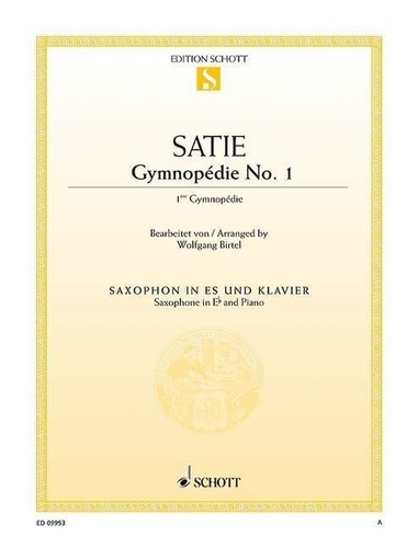 Erik Satie - 1ère Gymnopédie - saxophone  in Eb and piano..