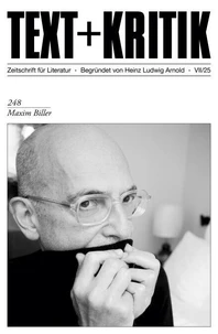 TEXT + KRITIK 248 - Maxim Biller