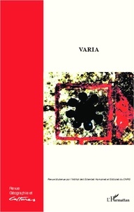 Erika Thomas et Mariette Sibertin-Blanc - Géographie et Cultures N° 84 hiver 2012 : Varia.