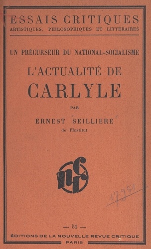 Un précurseur du national-socialisme : l'actualité de Carlyle