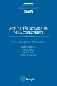 Actualités notariales de la copropriété