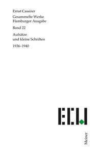 Aufsätze und kleine Schriften 1936–1940