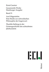 Axel Hägerström. Eine Studie zur schwedischen Philosophie der Gegenwart