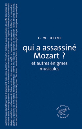 Qui a assassiné Mozart ?. Et autres énigmes musicales - Occasion
