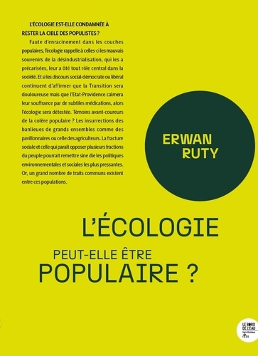 Erwan Ruty - L'écologie peut-elle être populaire ?.