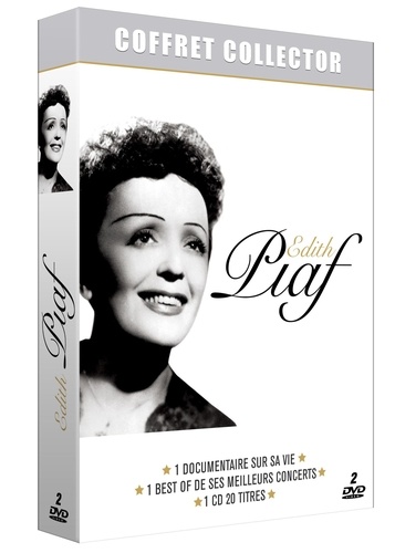  PIAF - Edith Piaf - Coffret : 1 documentaire sur sa vie ; 1 best-of de ses meilleurs concerts ; 1 CD 20 titres. 2 DVD