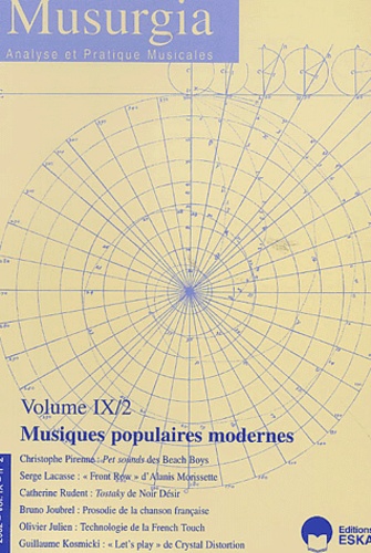  Eska - Musurgia Volume 9 N° 2 / 2002 : Musiques populaires modernes.