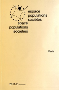 Frédéric Dumont - Espace Populations Sociétés N° 2011-2 : Varia.