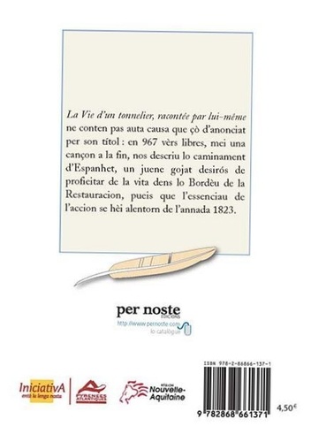La vie d'un tonnelier écrite par lui-même. Bordeaux, 1849