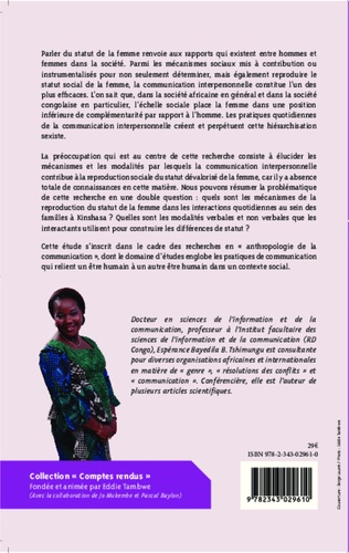 La reproduction du statut de la femme en République démocratique du Congo