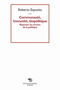 Communauté, immunité, biopolitique