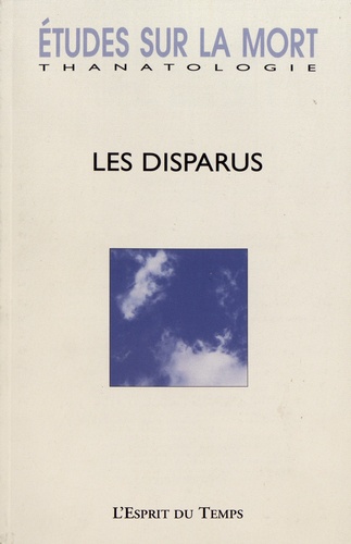 Etudes sur la mort N° 151/2019 Les disparus