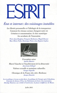 Marc-Olivier Padis - Esprit N° 376, Juillet 2011 : Etat et internet : des voisinages instables.