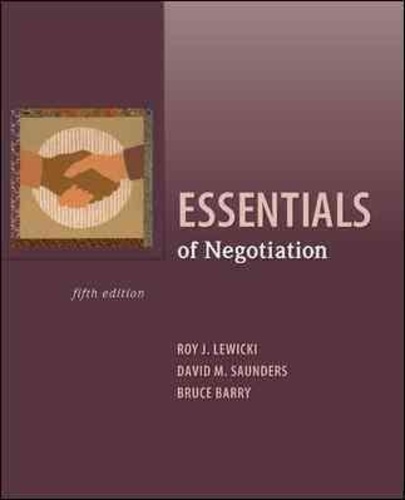 Essentials of Negotiation.