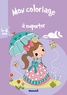 Estelle Madeddu - Mon coloriage à emporter - Princesse-parapluie.