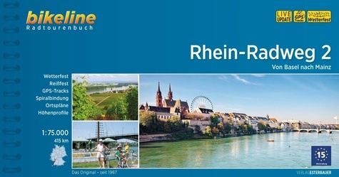  Esterbauer - Rhein-Radweg 2 - Von Basel nach Mainz - 1/75 000.