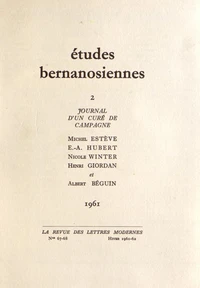 Etudes bernanosiennes