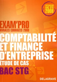 Comptabilité et finance d'entreprise Bac STG