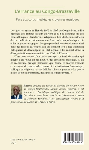 L'errance au Congo-Brazzaville. Face aux corps mutilés, les croyances magiques