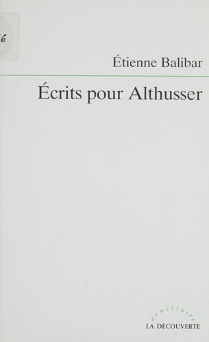 Écrits pour Althusser