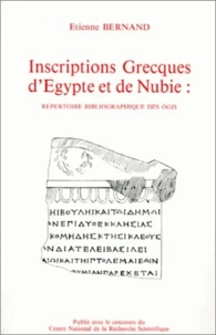 Inscriptions grecques d'Egypte et de Nubie