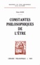 Etienne Gilson - Constantes philosophiques de l'être.