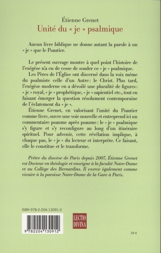 Unité du "je" psalmique