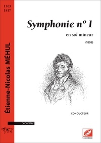Etienne-Nicolas Méhul et François Bernard - Symphonie n°1 (conducteur A3) - en sol mineur.