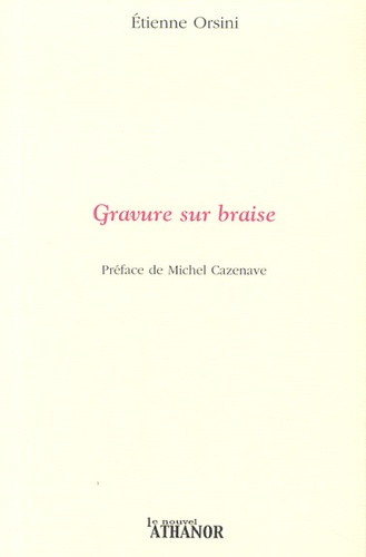 Etienne Orsini - Gravure sur braise.