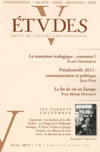 Alain Grandjean et Jean Picq - Etudes N° 4164, Avril 2012 : .